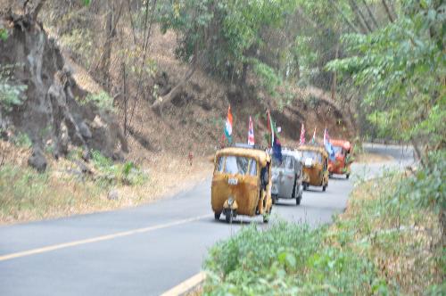 All together up a hill