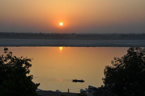 Ganges At Sunset