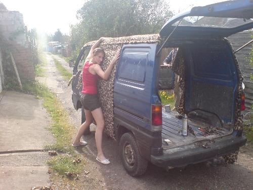 Naomi Huggin the Van
