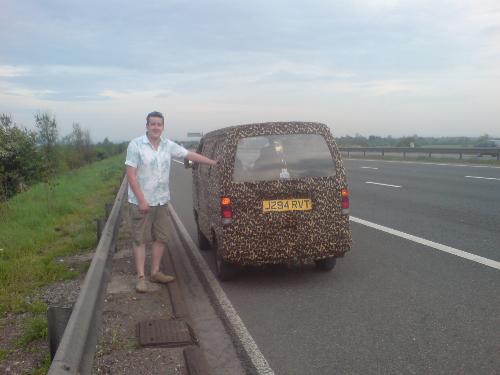 Stuck on the motorway