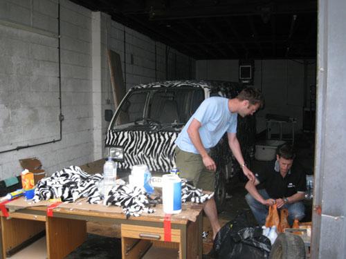 Tony Inspects the Previous Days Work