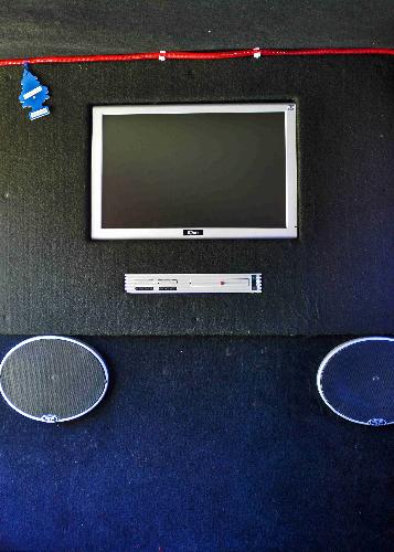 TV and speakers